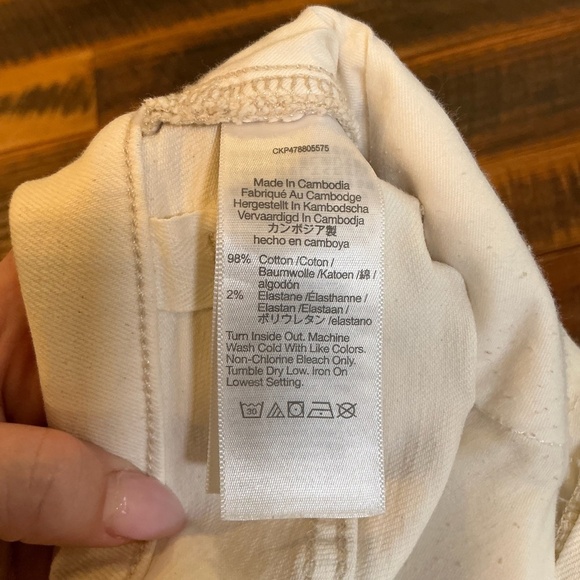 Madewell The ’90s Straight Jean Vintage Canvas Cream High Rise Size 27 - Picture 14 of 16